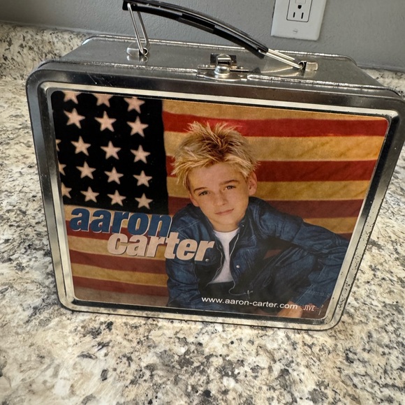 Aaron Carter Themed Metal Lunch Box